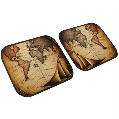 Old Maps 22 Car Mats - Set of 2 or 4 Car Floor Mats Car Accessories
