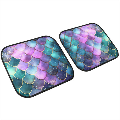 Mermaid Scales Purple Green Car Mats  - Set of 2 or 4 Car Floor Mats Car Accessories
