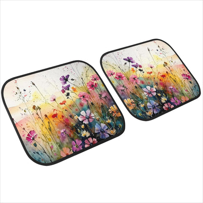 Wild Flower Meadow Car Mats  - Set of 2 or 4 Car Floor Mats Car Accessories