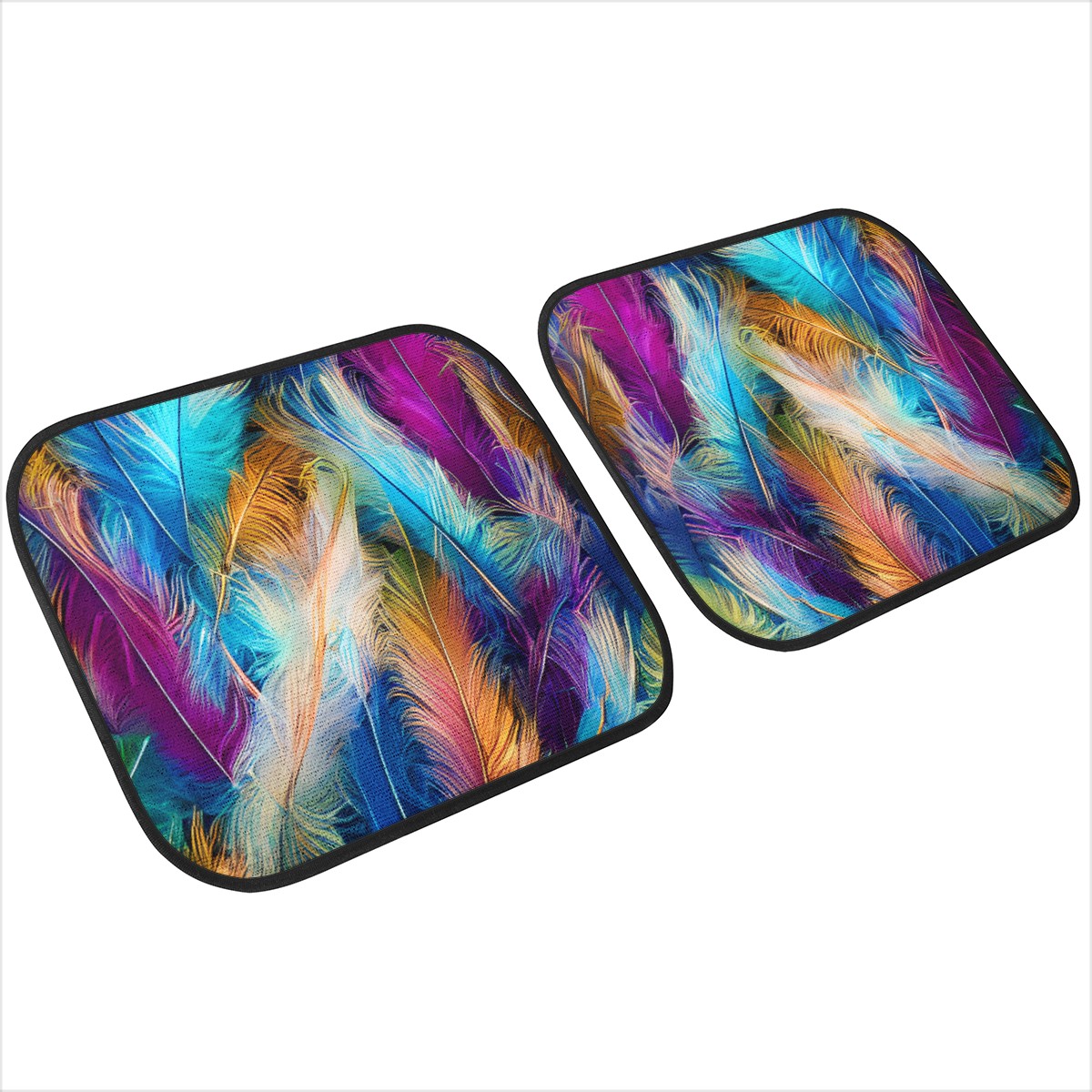Bright Feathers Car Mats - Set of 2 or 4 Car Floor Mats Car Accessories