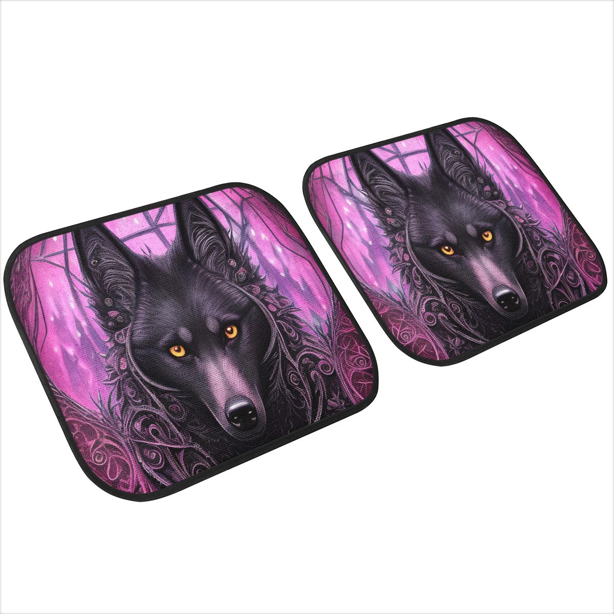 Wolf Midnight Purple Car Mats - Set of 2 or 4 Car Floor Mats Car Accessories