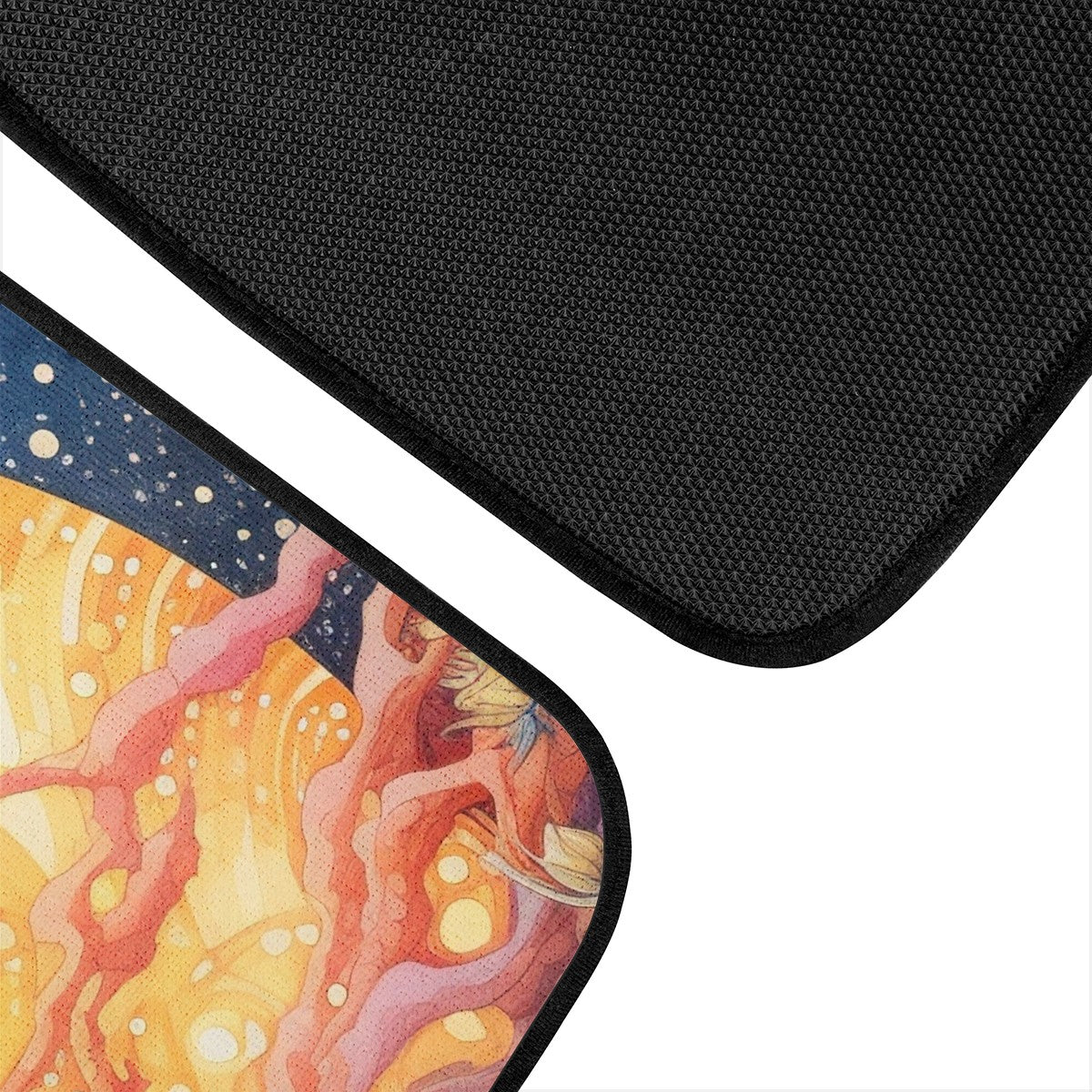 Yellow Moon Scape Car Mats - Set of 2 or 4 Car Floor Mats Car Accessories