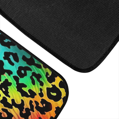 Bright Leopard Skin Print Car Mats - Set of 2 or 4 Car Floor Mats Car Accessories
