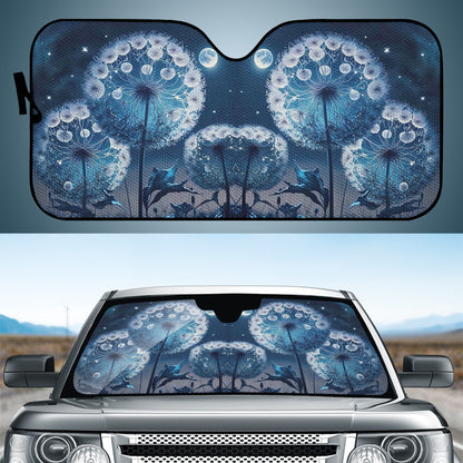 Blue Dandelion Auto Sun Shade - Car Windscreen Shield - Car Shade for Vehicle Windscreen Shield Sun Covers