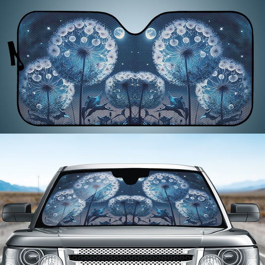 Blue Dandelion Auto Sun Shade - Car Windscreen Shield - Car Shade for Vehicle Windscreen Shield Sun Covers