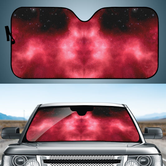 Red Mars Galaxy Auto Sun Shade - Car Shade for Vehicle Windscreen Shield Sun Covers
