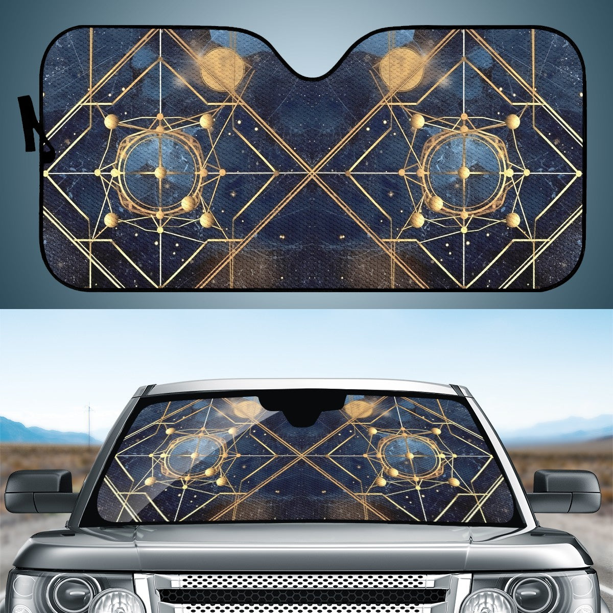 Cosmic Background 7 Auto Sun Shade - Car Shade for Vehicle Windscreen Shield Sun Covers