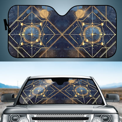 Cosmic Background 7 Auto Sun Shade - Car Shade for Vehicle Windscreen Shield Sun Covers