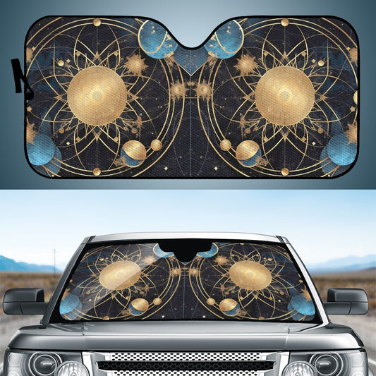 Cosmic Background 8 Auto Sun Shade - Car Shade for Vehicle Windscreen Shield Sun Covers