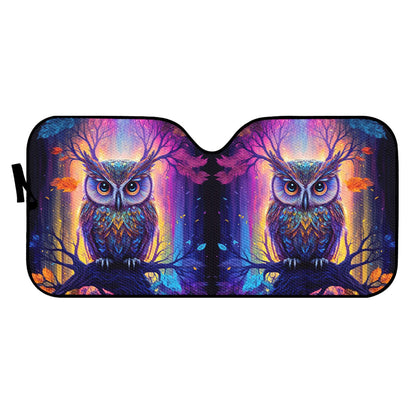 Psychedelic Owl Auto Sun Shade - Car Shade for Vehicle Windscreen Shield Sun Covers