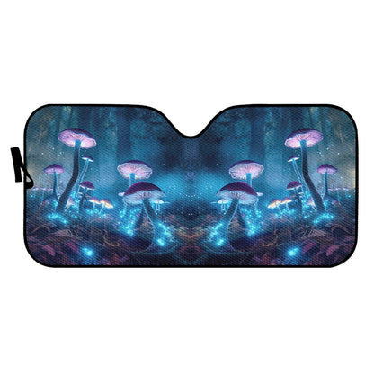 Blue Mushrooms Auto Sun Shade - Car Shade for Vehicle Windscreen Shield Sun Covers