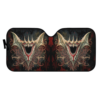 Vampire Fangs Auto Sun Shade - Car Shade for Vehicle Windscreen Shield Sun Covers