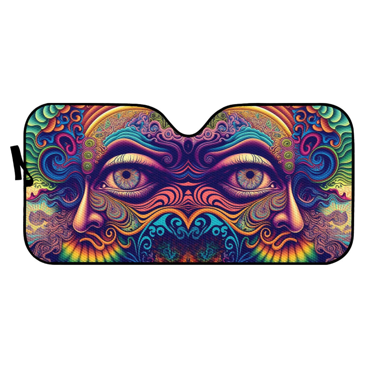 Psychedelic Face Auto Sun Shade - Car Shade for Vehicle Windscreen Shield Sun Covers