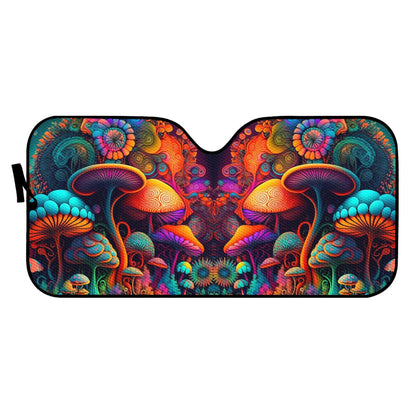 Psychedelic Mushrooms Auto Sun Shade - Car Shade for Vehicle Windscreen Shield Sun Covers