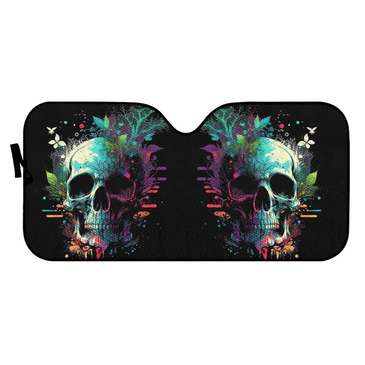 Paint Skull Blue Auto Sun Shade - Car Shade for Vehicle Windscreen Shield Sun Covers