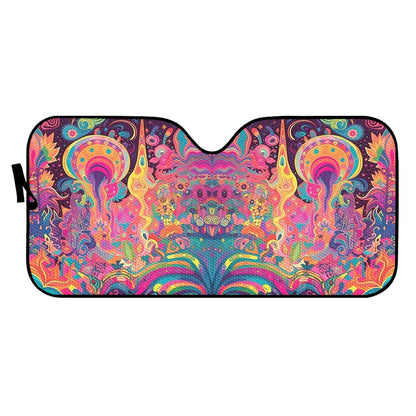 Psychedelic Spaceships Auto Sun Shade - Car Shade for Vehicle Windscreen Shield Sun Covers