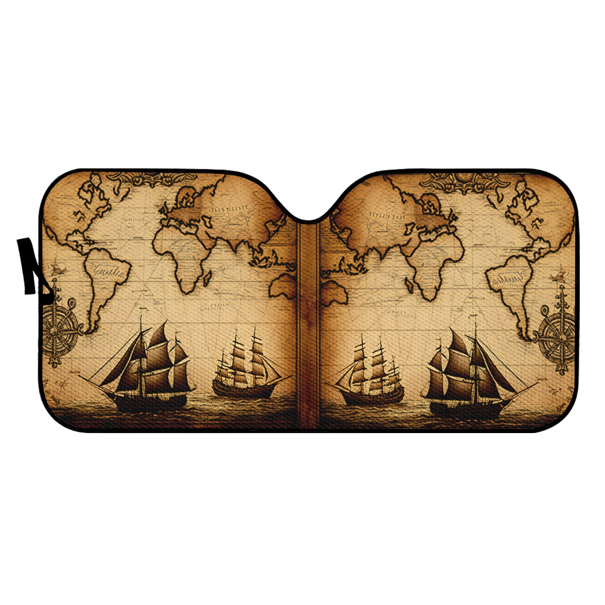 Old Maps 11 Auto Sun Shade - Car Shade for Vehicle Windscreen Shield Sun Covers