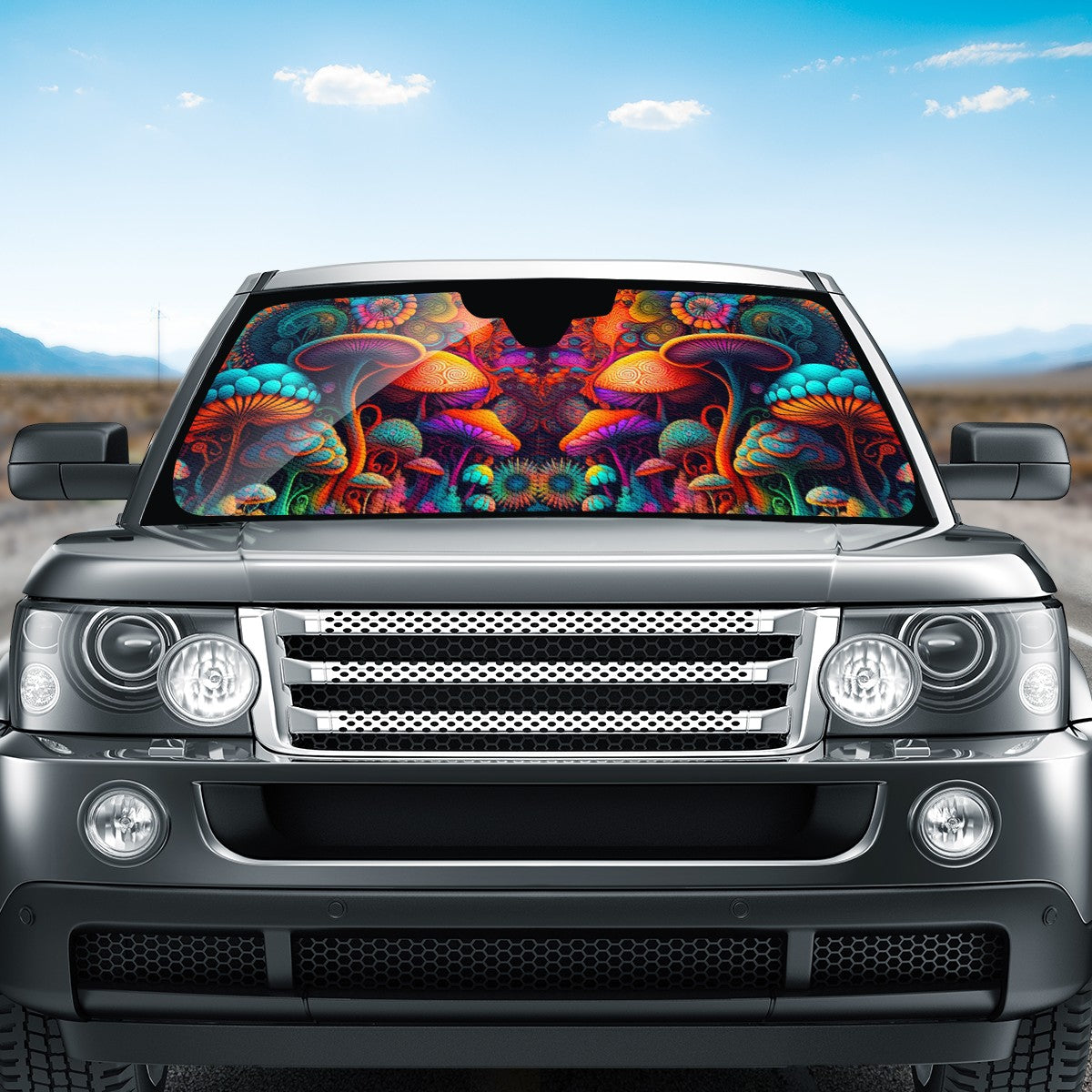 Psychedelic Mushrooms Auto Sun Shade - Car Shade for Vehicle Windscreen Shield Sun Covers