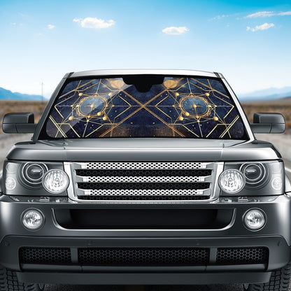 Cosmic Background 7 Auto Sun Shade - Car Shade for Vehicle Windscreen Shield Sun Covers