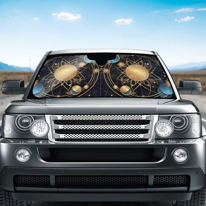 Cosmic Background 8 Auto Sun Shade - Car Shade for Vehicle Windscreen Shield Sun Covers