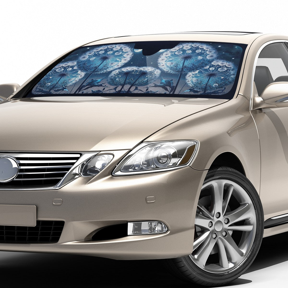 Blue Dandelion Auto Sun Shade - Car Windscreen Shield - Car Shade for Vehicle Windscreen Shield Sun Covers