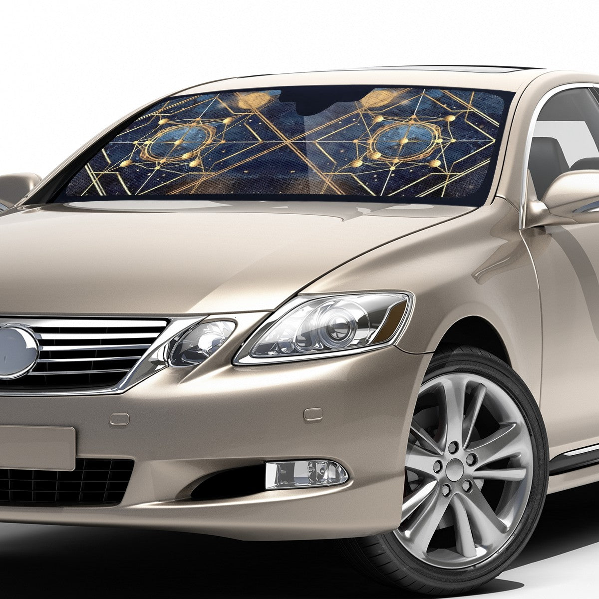 Cosmic Background 7 Auto Sun Shade - Car Shade for Vehicle Windscreen Shield Sun Covers