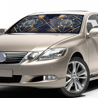 Cosmic Background 7 Auto Sun Shade - Car Shade for Vehicle Windscreen Shield Sun Covers