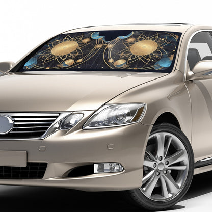Cosmic Background 8 Auto Sun Shade - Car Shade for Vehicle Windscreen Shield Sun Covers