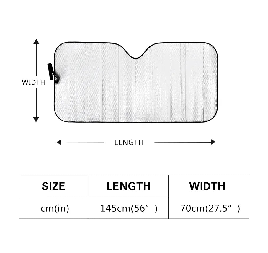 Vampire Fangs Auto Sun Shade - Car Shade for Vehicle Windscreen Shield Sun Covers